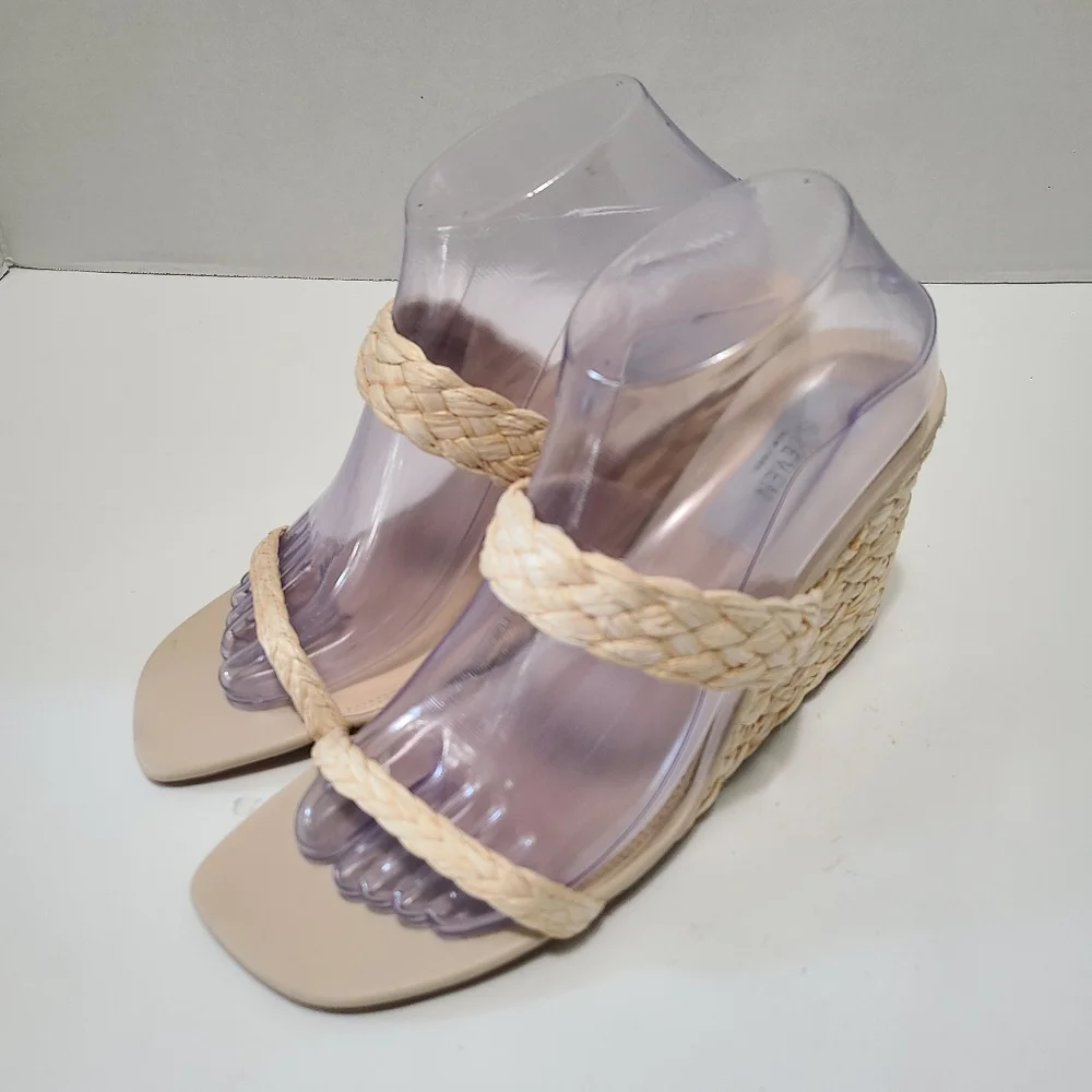 STEVEN NEW YORK Ardy Espadrille‎ Wedge Sandal Size 8.5